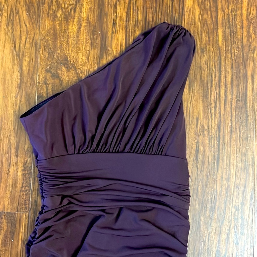Boston Proper One Shoulder Rushed Dress - Picture 2 of 8